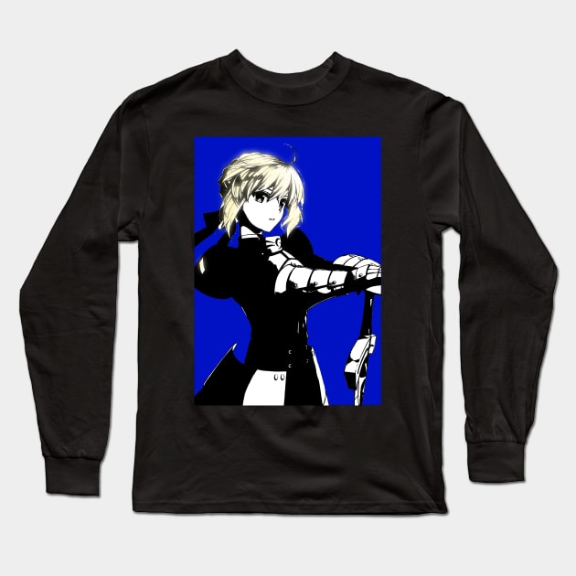 Artoria Pendragon Long Sleeve T-Shirt by Sparkledoom